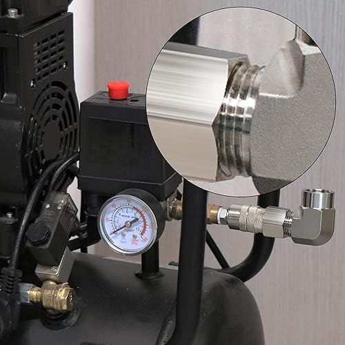 Miniatura 6 de TAISHER 2 Uds 304 acero inoxidable 90 grados Barstock Street codo, 18 pulgada NPT macho tubo a 18 pulgadas NPT hembra 304 montaje de tubería