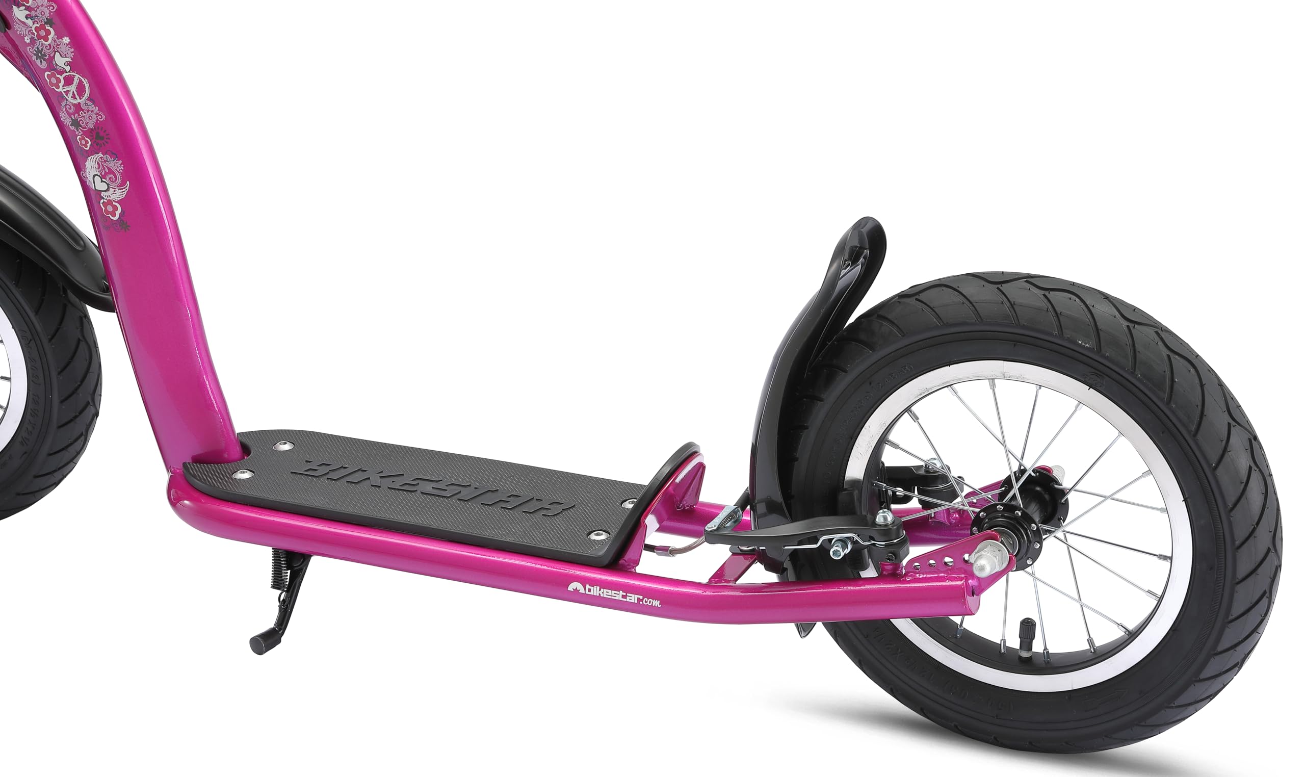 STAR SCOOTER Roller Kinderroller Tretroller Kickscooter mit Luftreifen für Jungen und Mädchen ab 6-7 Jahre | 12 Zoll Sport Kinder Scooter | Risikofrei Testen