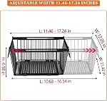 Large Freezer Organizer Bins,Upgraded Bottom Leak-Proof net,Fit 10 to 20 Cu Ft Chest Freezer,4Pack, Expandable Stackable Chest Freezer Containers with Handle(Black-4Pack)