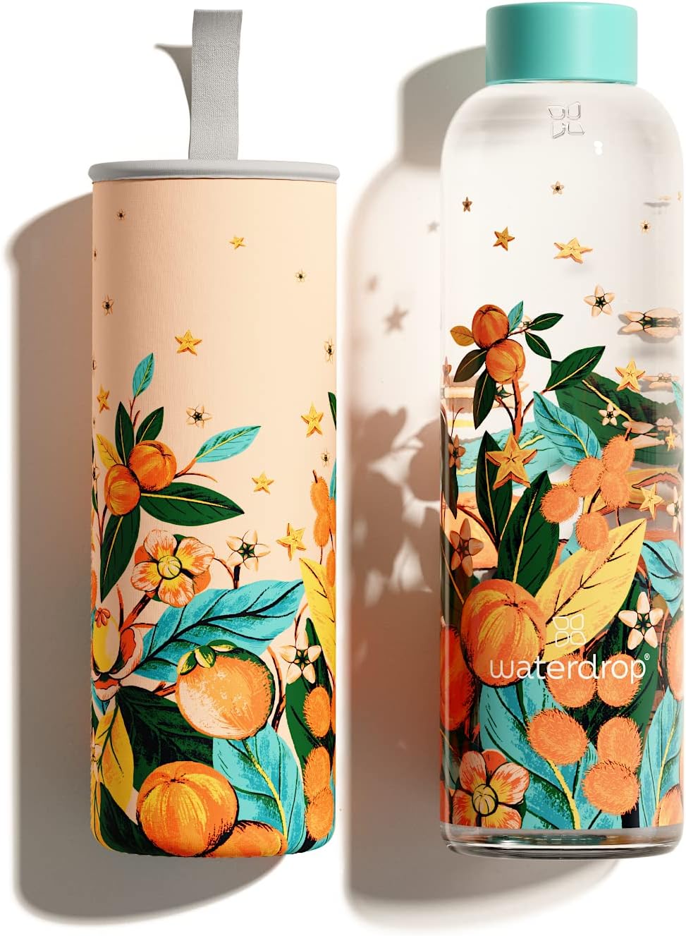 Bottiglie D'acqua In Polvere Flash Da 5 Pezzi Per Ragazza Con Cannuccia Bicchiere In Plastica Dura Riutilizzabile Con Coperchio Tazza Da Caffè Bicchieri Regalo Di Natale - Foto 3