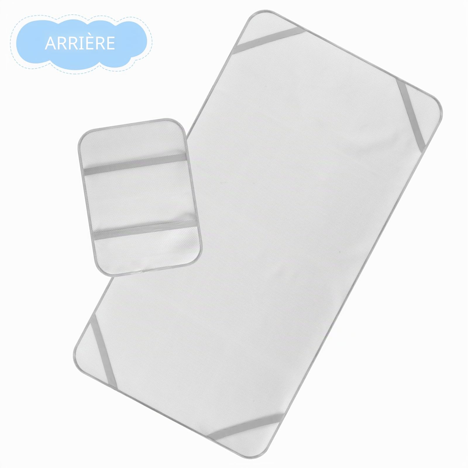 Alèse de matelas pour bébé rafraîchissante 71 cm x 132 cm Alèse respirante pour lit de bébé et de tout-petit