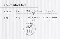 Vista 3 de Paquete de 2 protectores de almohada de tamaño estándar con cremallera, algodón egipcio con rayas de satén, color blanco, certificado Oeko-TEX