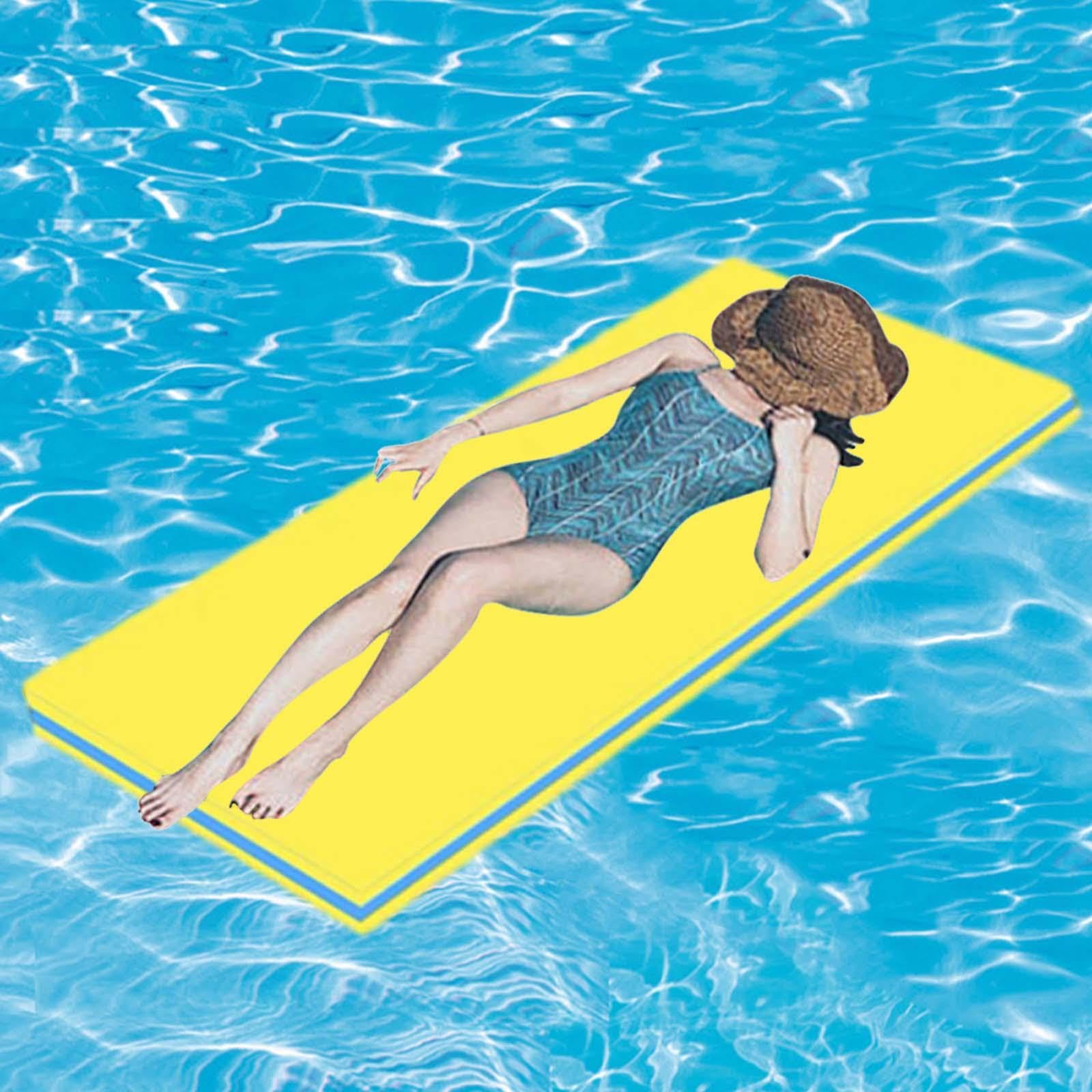Tapis Flottant Piscine Fityle En Mousse XPE 110x40cm - Léger Et Imperméable Pour Adulte Et Enfant
