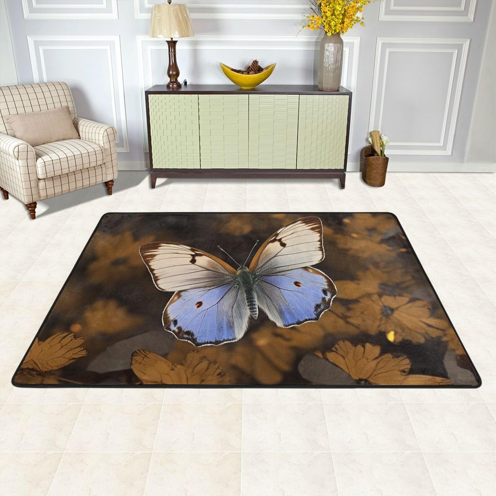 Tapis de sol absorbant lavable grand format 183 x 122 cm pour entrée, chambre et cuisine