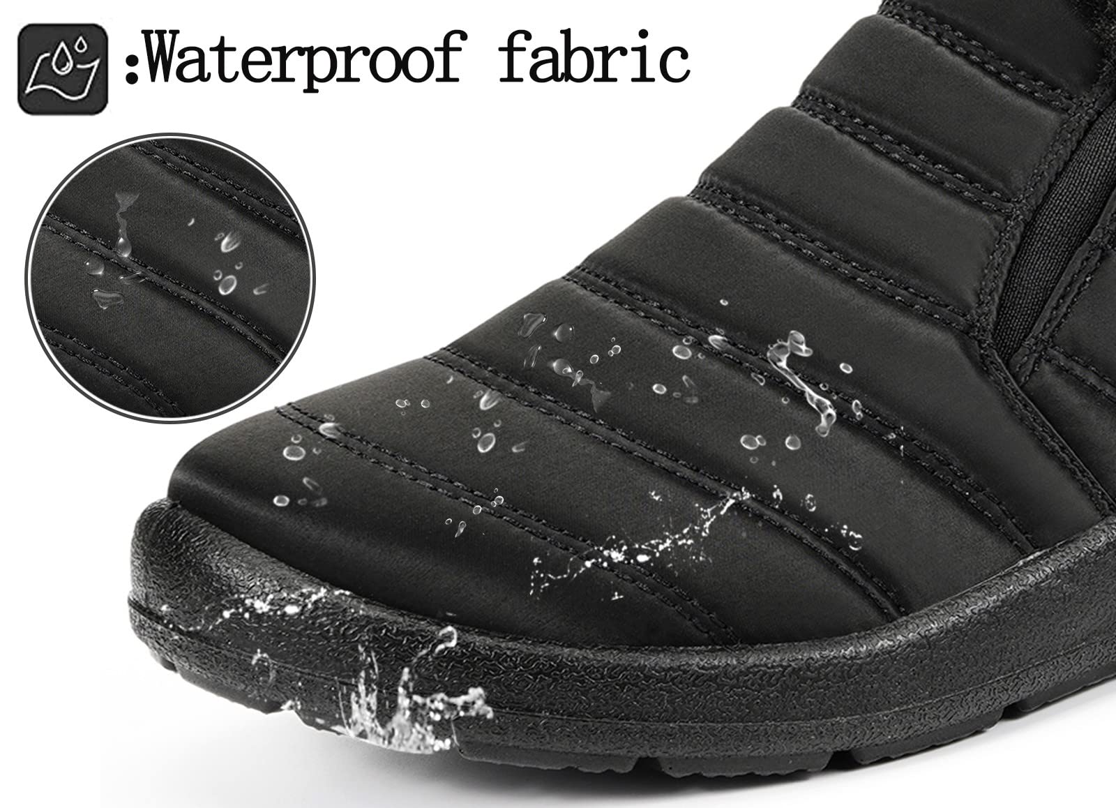 Gaatpot Stivali Donna Stivaletti Invernali Stivali da Neve Caldo Peluche Scarpe Impermeabili 36-43