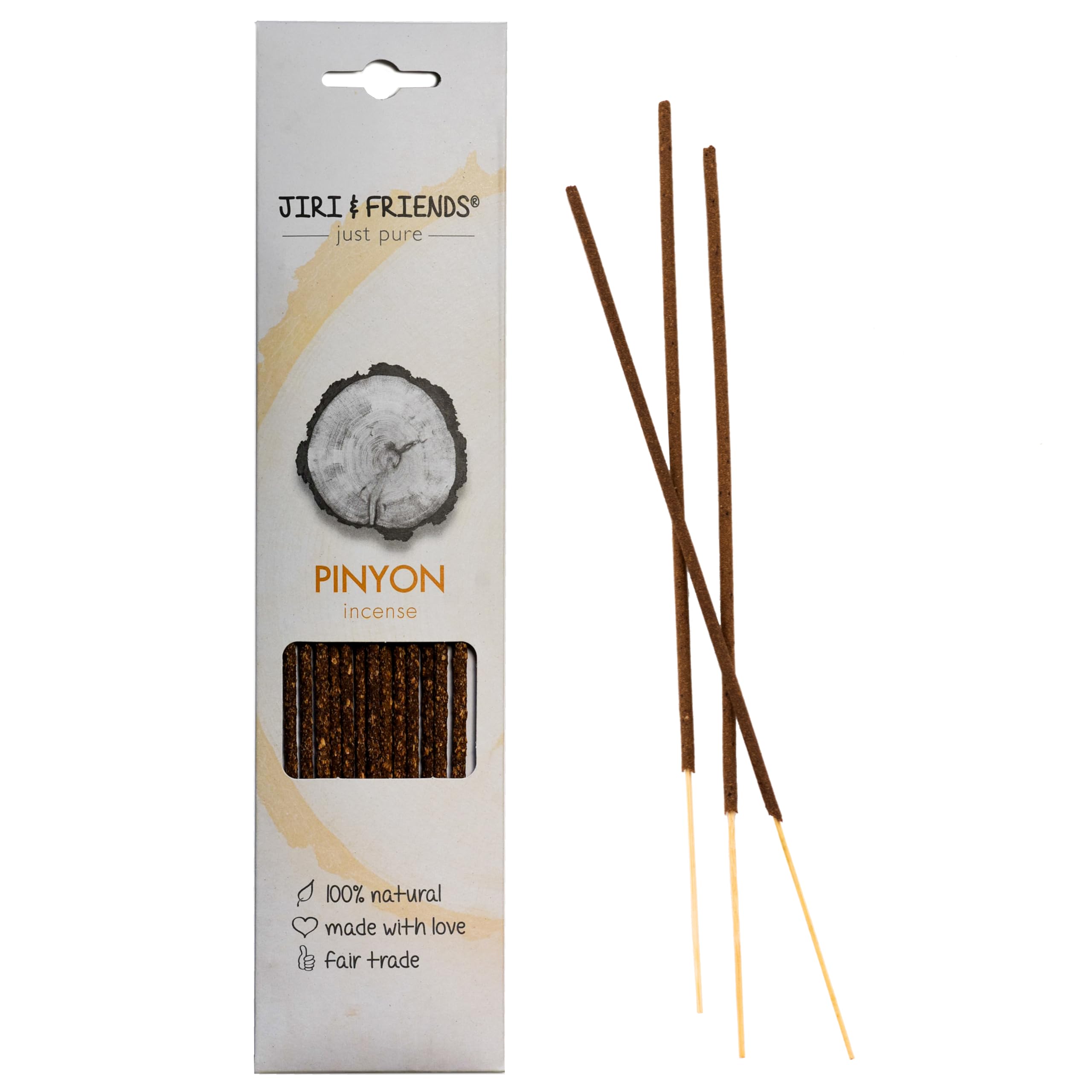 Jiri & Friends Jiri And Friends Pinyon Incense Sticks 100% Natural 15 Pieces Natural Incense Fair Trade Incense