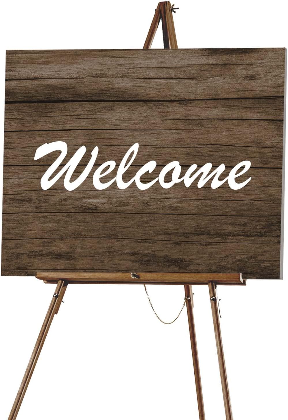 Photo 1 of Falling in Art 65" A-Frame Tripod Easel Stand, Wooden Display Easel with Adjustable Canvas Holder, Floor Easel for Wedding Signs, Posters, Paintings, Artwork(Brown)