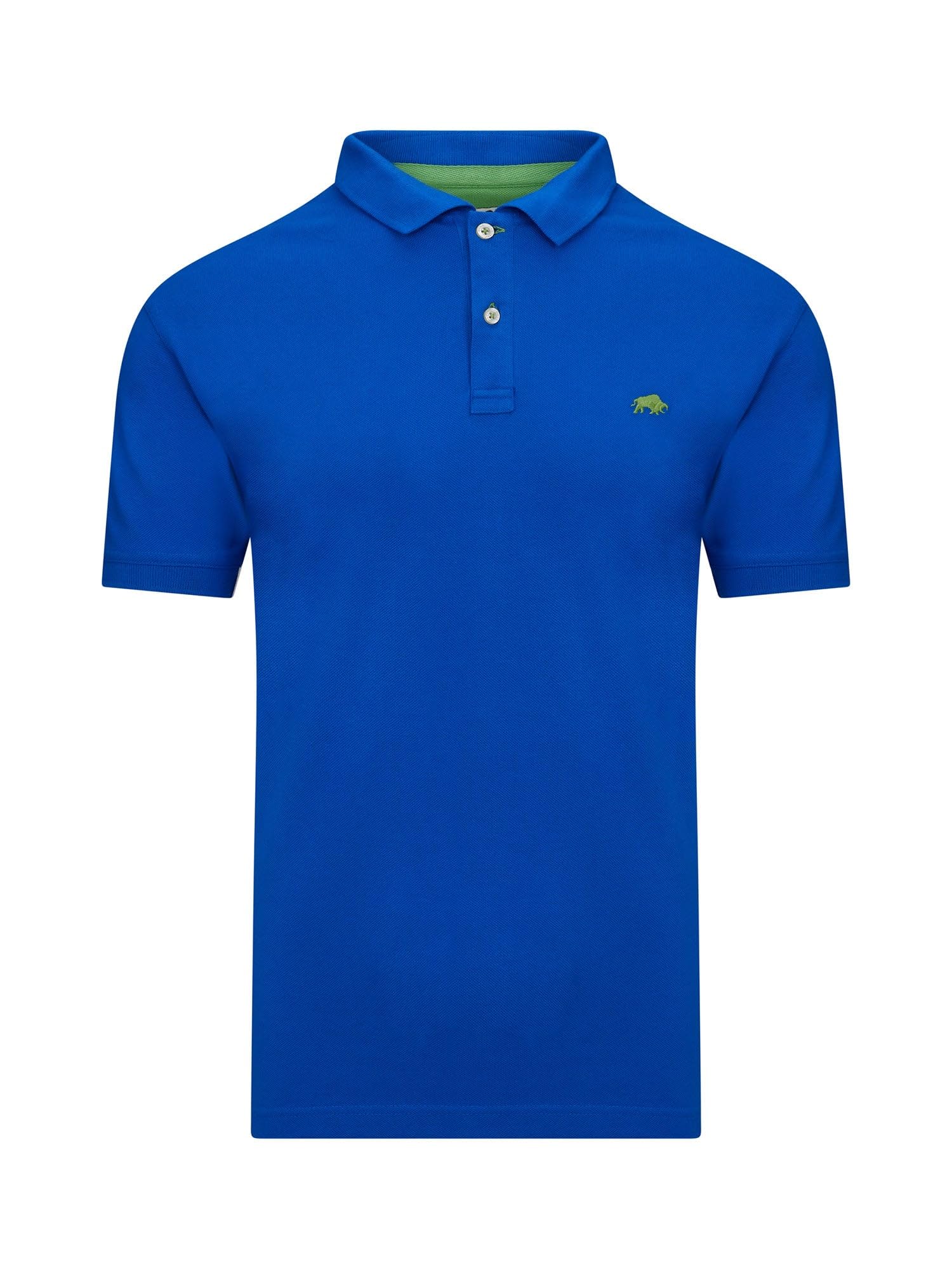 Raging Bull Men's Blue Classic Organic Cotton Short-Sleeved Polo Shirt Cobalt 3XL