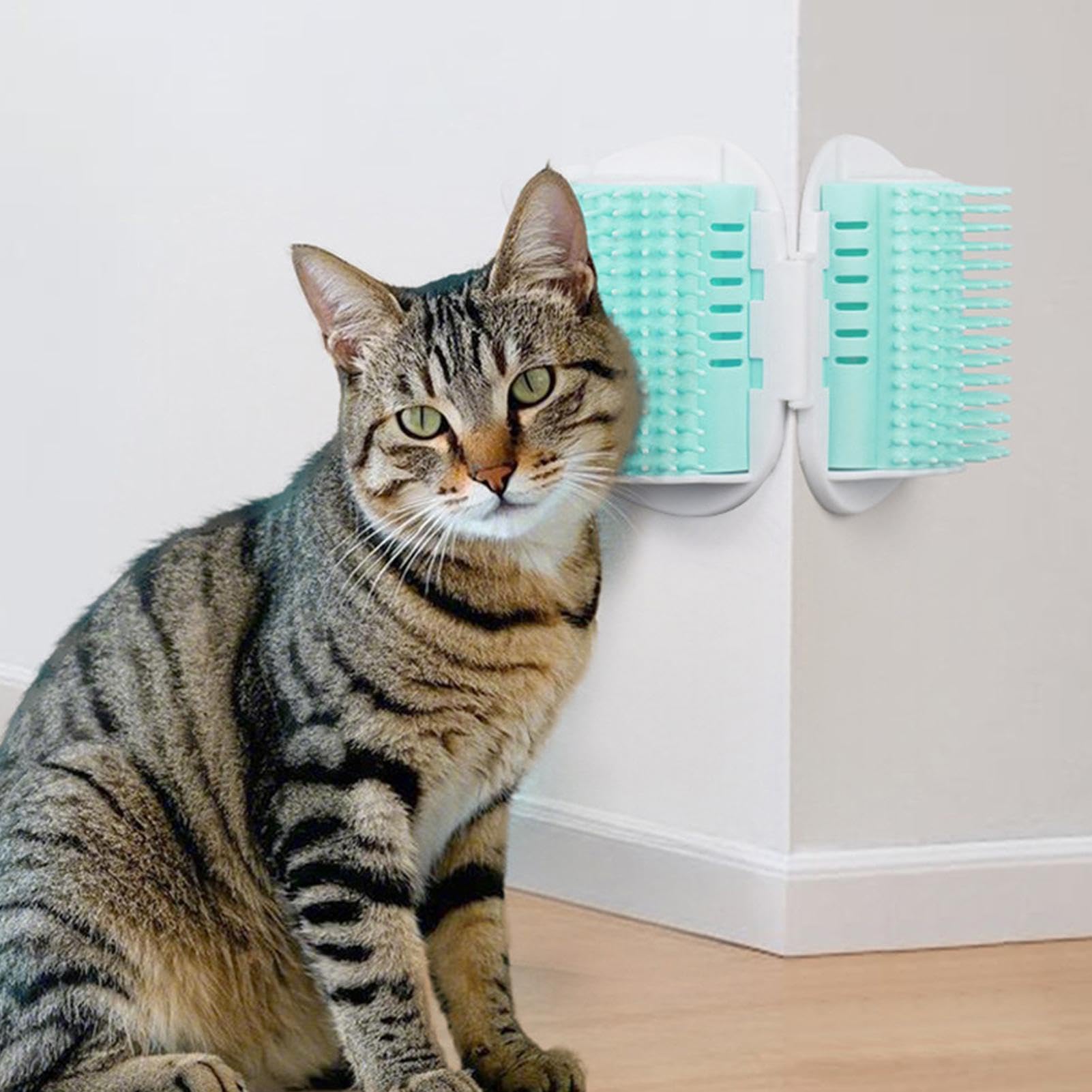 Katzenbürsten Selbstpflegemassage mit weichem Kratzer | Weiche Katzenbürste für tägliches Bürsten von Langhaar, Badezeit, Heimtier-Spa, Innenbereich, Wohnzimmer, Schlafzimmer,