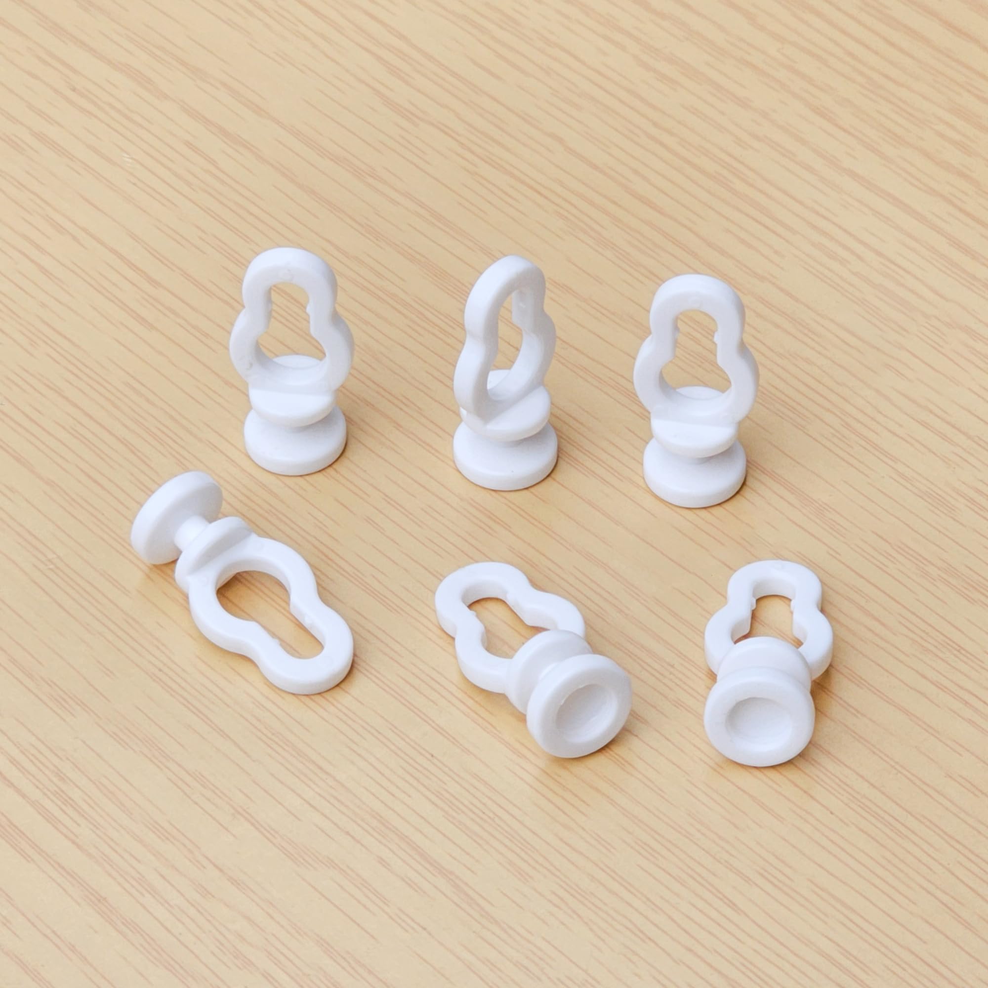 100 Pieces Plastic Curtain Track Rollers - Smooth and Durable Sliding Curtain Pulleys, White - Image 3