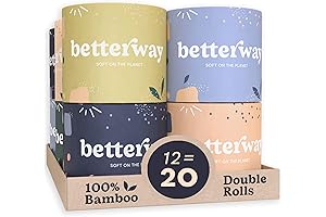 Betterway Bamboo Toilet Paper - 3-Ply Organic, Sustainable & Septic Safe