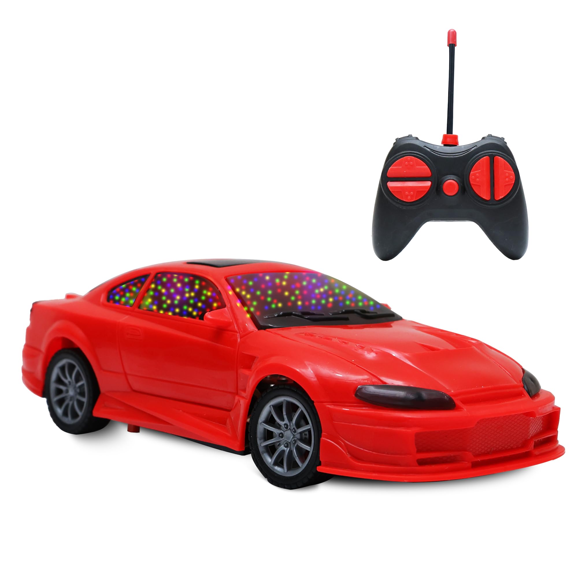 Wonder Dream 4 RC Rechargeable Autofunction Car for Kids | 3D LED