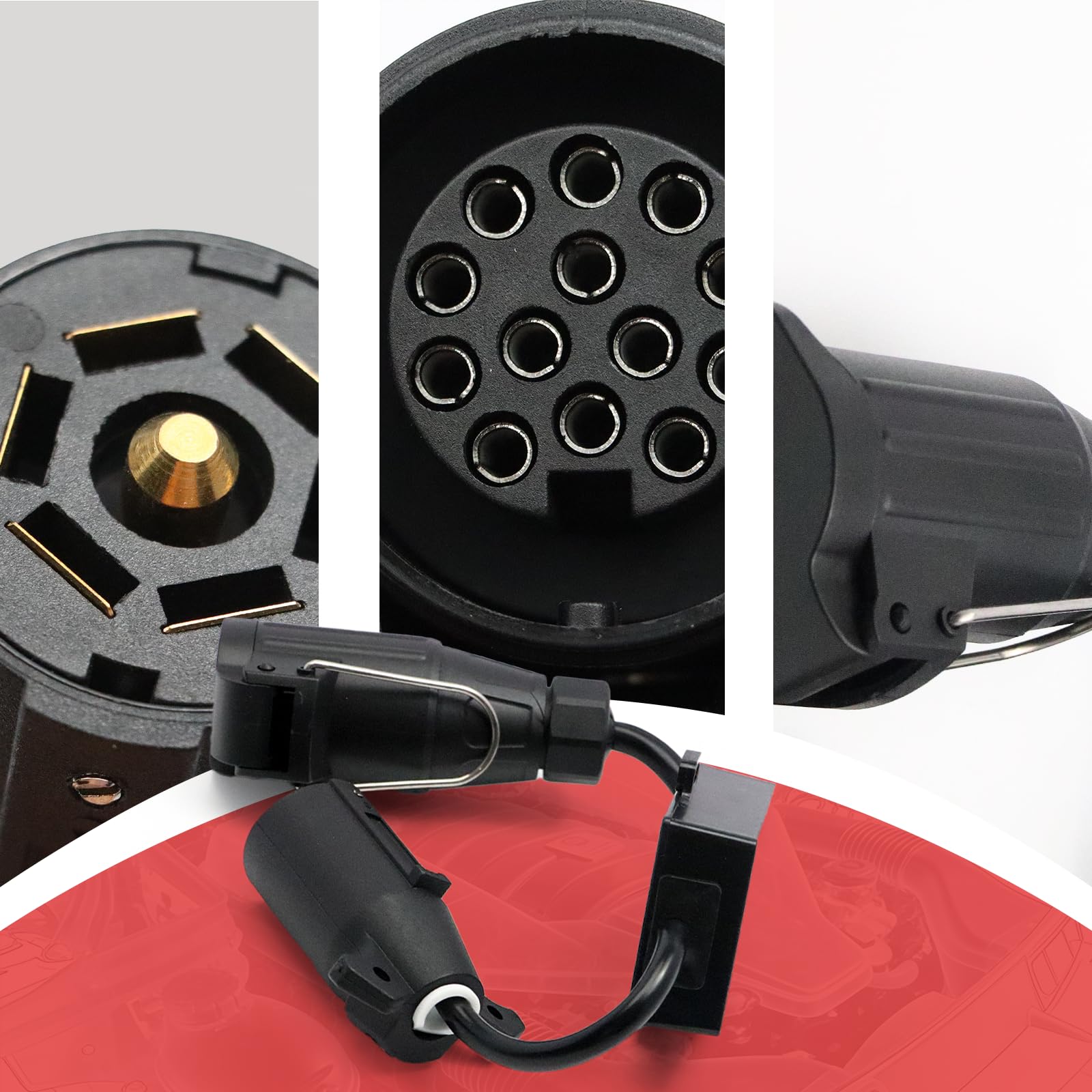 Conector de remolque para coche y camión