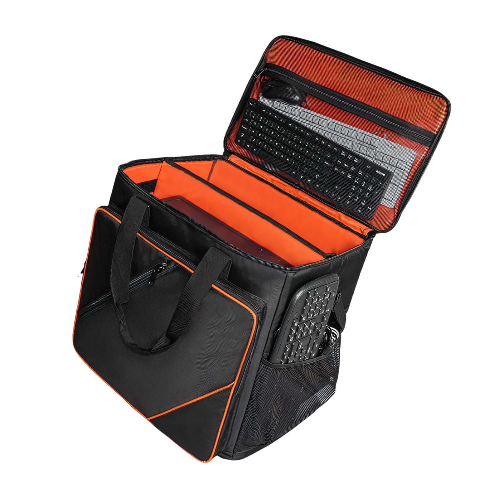 Bolsa de transporte para computadora resistente al agua con asa cómoda, fácil de transportar para torre de 24 a 27 pulgadas y componentes de escritorio