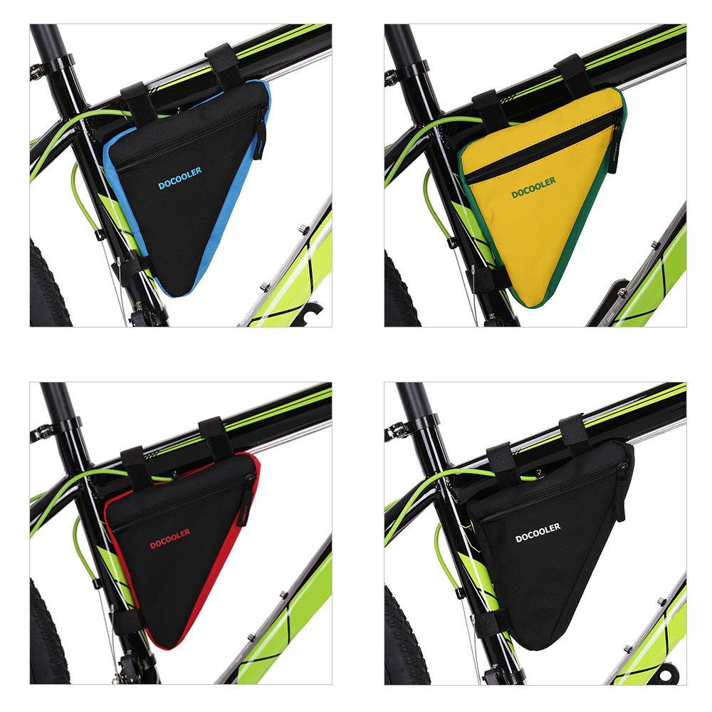 docooler Borsa Bicicletta Triangolo Tessuto di Oxford 18 * 18 * 4cm Borse da Sella per Bicicletta