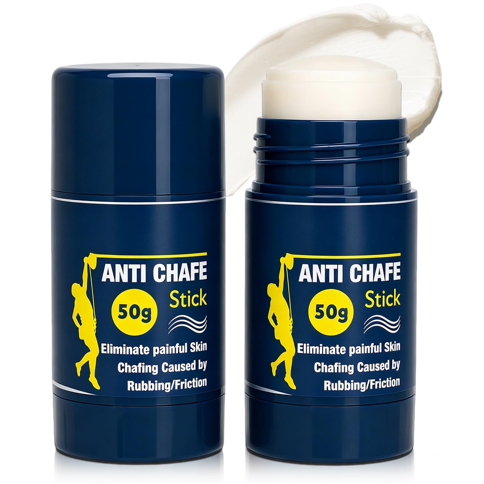 Anti Chafe Balm - Anti Chafing stick - Anti Friction Stick for Skin Protect - Body anti Chafing Cream Rub Barrier for Cycling, Running, Walking sports, Prevente Underarms & Dark Inner Thigh, Chub Rub