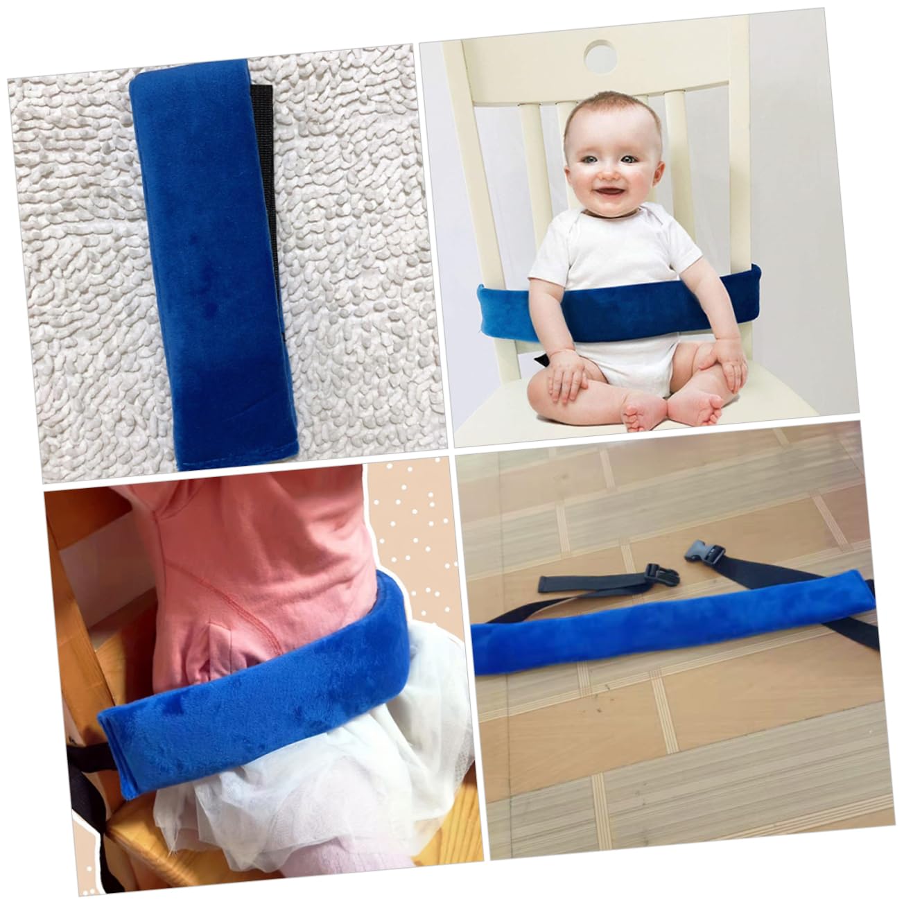 VICASKY 2pcs Adjustable Boy Girl High Chair Belt for Toddlers Boy Girl Comfortable for Feeding Sitting Support