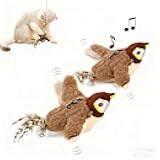 2026 New Flying Bird Cat Toy, Flapping Bird Cat Toy Flying, Interactive Chirping Bird Pet Toy Flapping Wings, Electric Interactive Toy for Cat Dog (2pc)