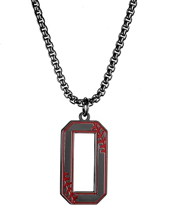 Baseball Initial Number Necklace 