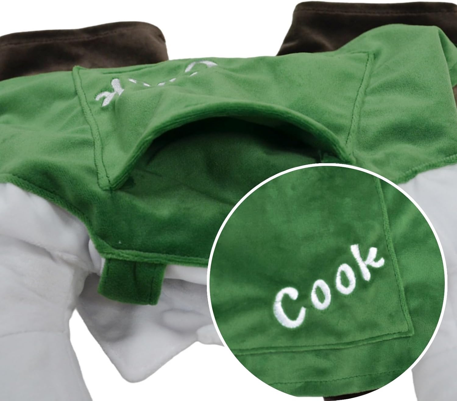 Cat Costume Dog Clothes Chef Hat Apron Outfit with Bread Stand-Up Design for Pet Funny Cosplay Cute Photoshoot Pet Outfit for Cat Small to Large Dog (Chef Set,B4)