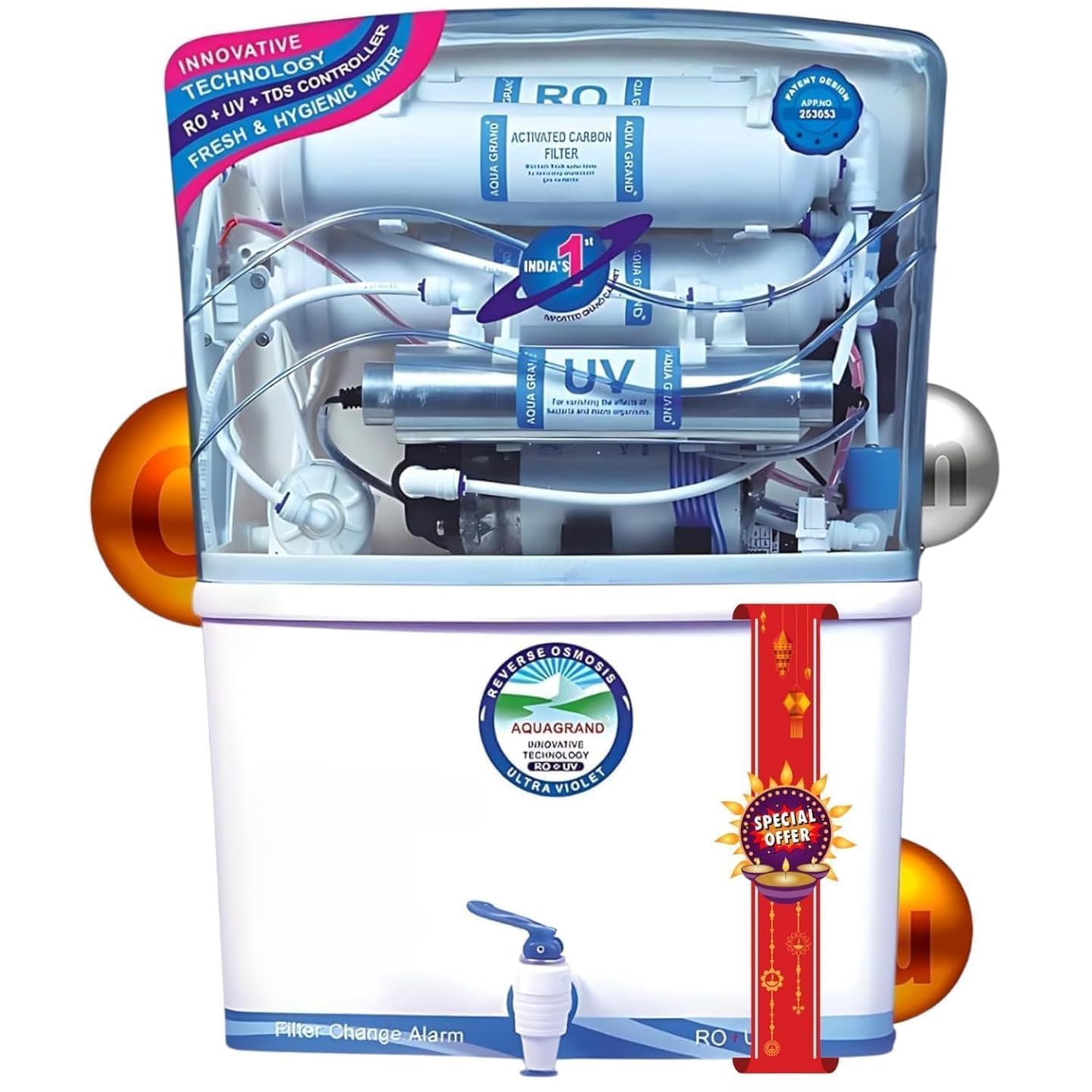 12L RO + UV + UF Water Purifier for Home | Copper + TDS Controller | 10L | ISI Certified | for Borewell, Tanker & Municipal Water | 12-Stage Purification | 1-Year Warranty | Free Prefilter-image-8