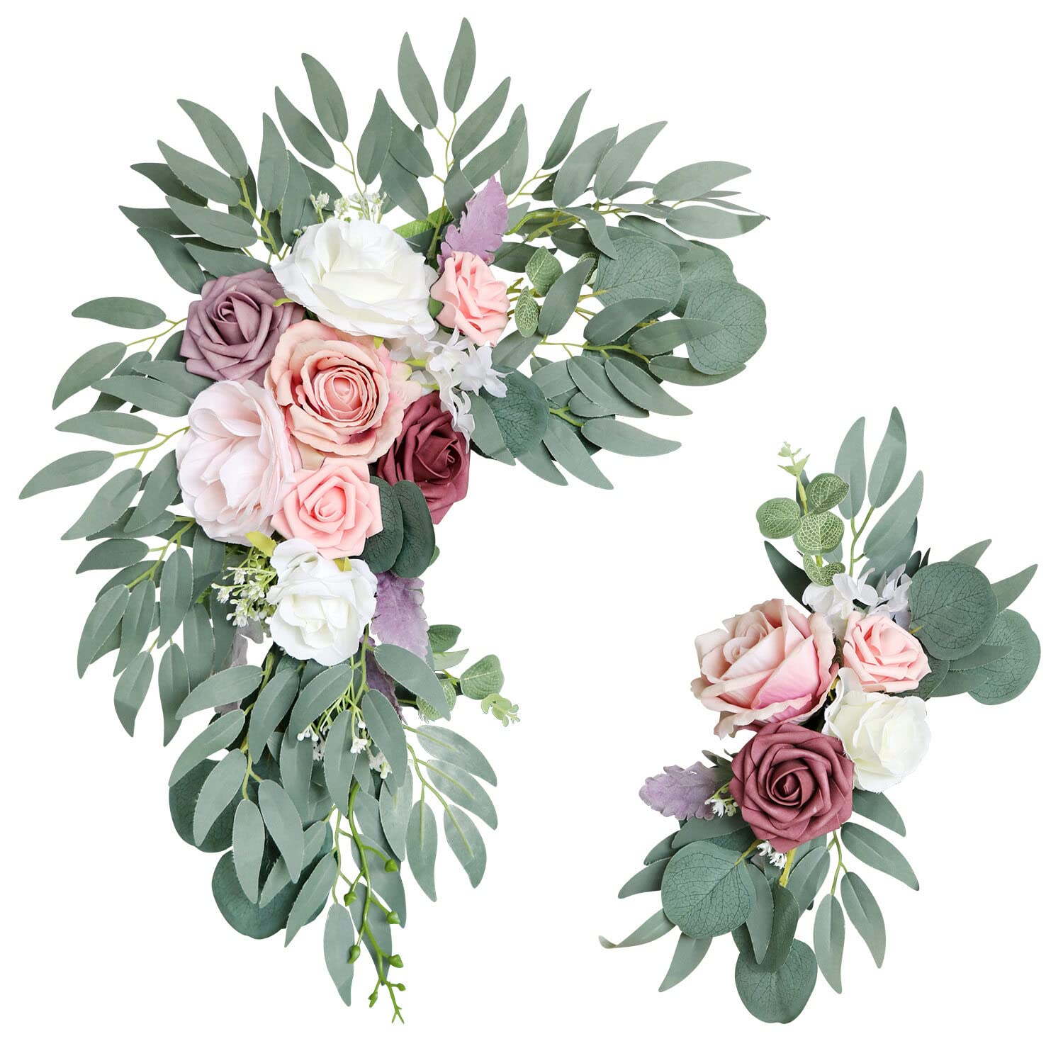 LICHENGTAI Arco de Boda, Kit de Flores Artificiales de Arco de Boda Flores Artificiales Decoracion Arco Boda, Decoraciones de Flores de Arco de Boda Flores Artificiales de Arco de Boda