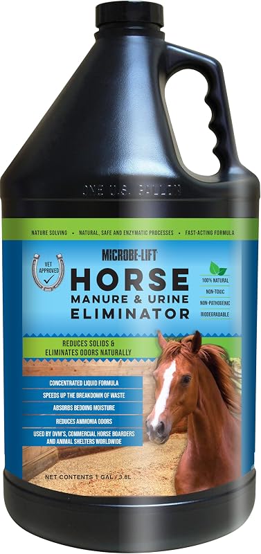 Eliminador de Esterco e Urina para Cavalos MICROBE-LIFT para Baias e Estábulos, Fórmula Concentrada, 3,785 L