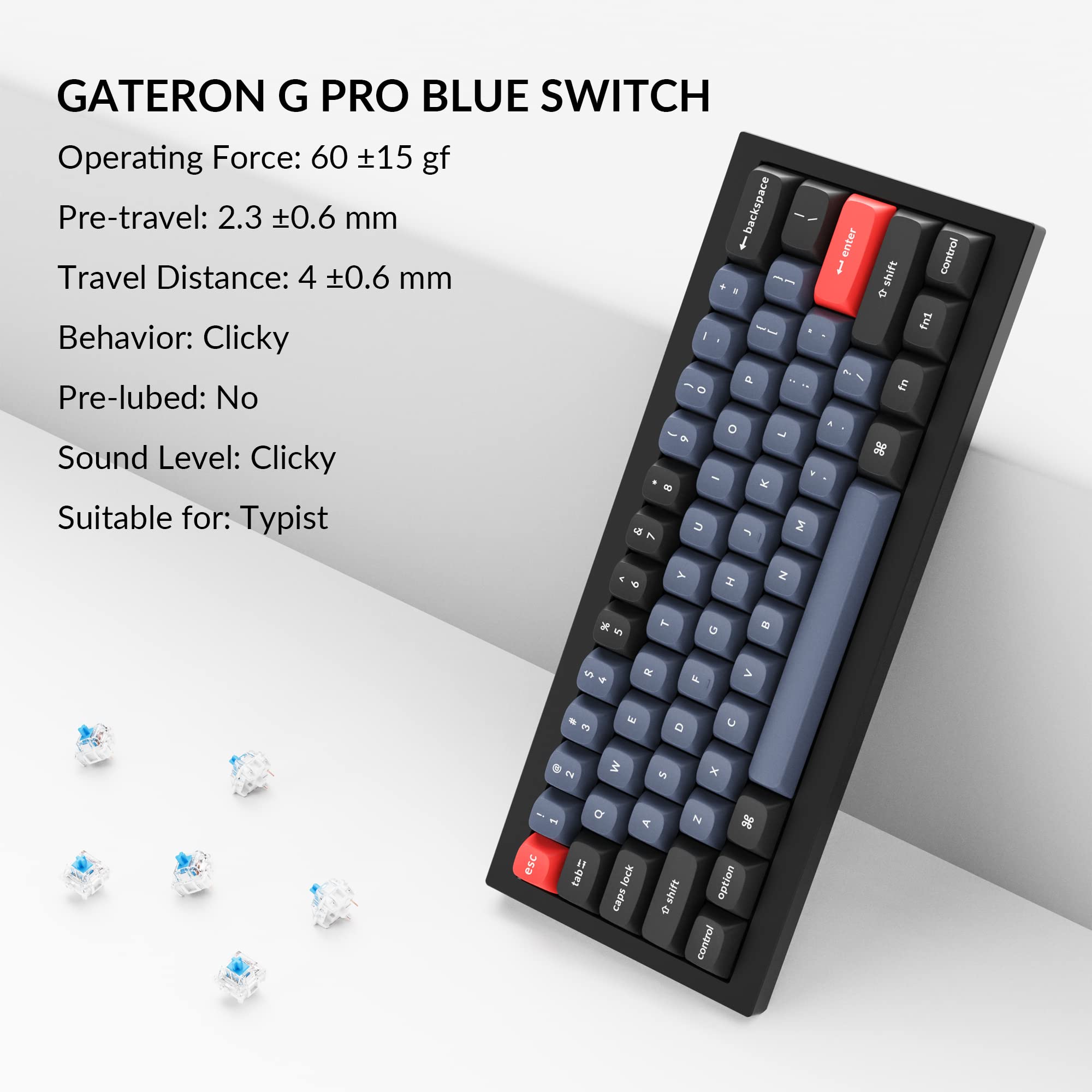 Amazon | Keychron Q4 有線カスタムメカニカルキーボード 60