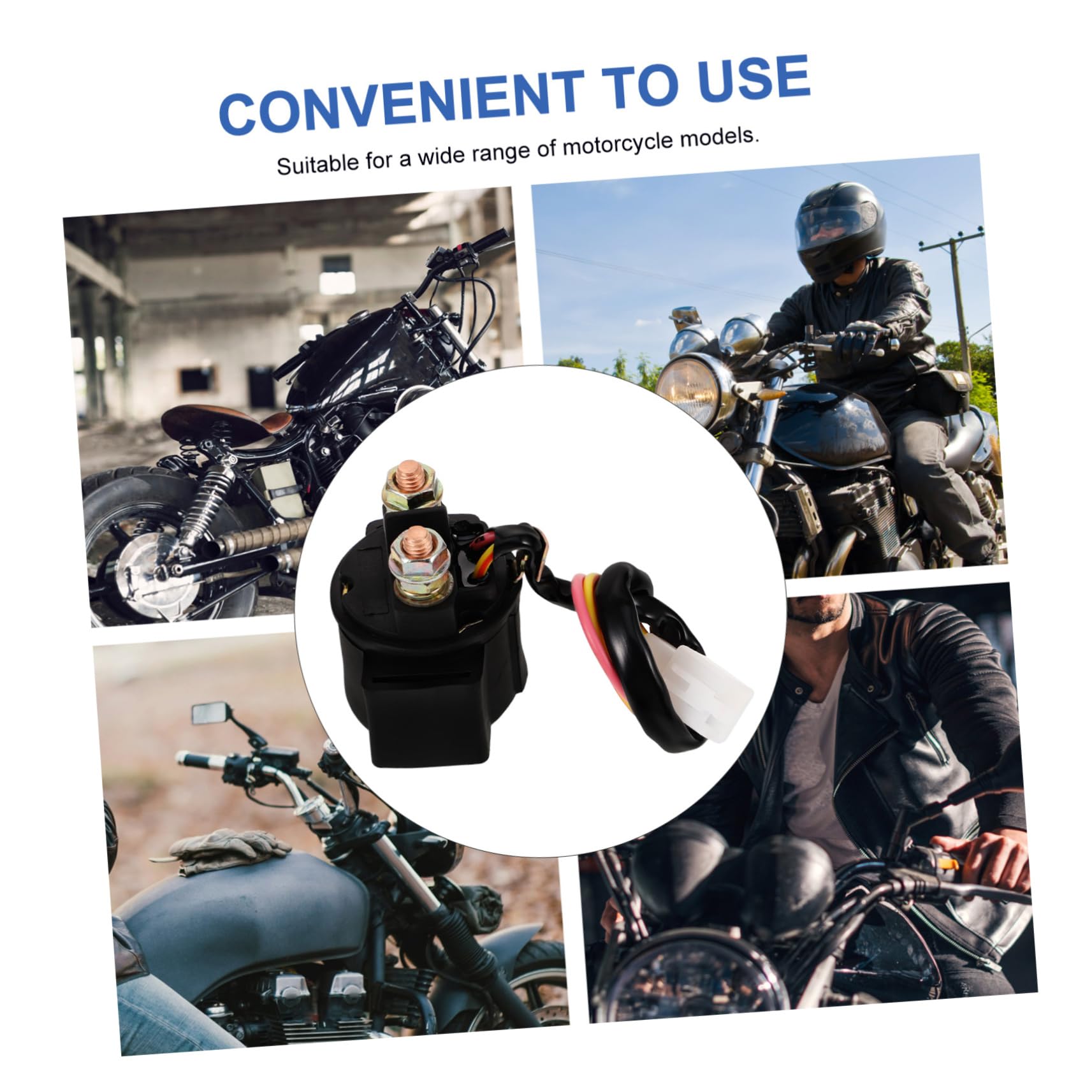 Gatuida 5piezas Relé De Arranque Para Motocicletas Relé De Solenoide De Motor Compatible Varios Modelos Fácil Instalación Alta Durabilidad y Seguridad