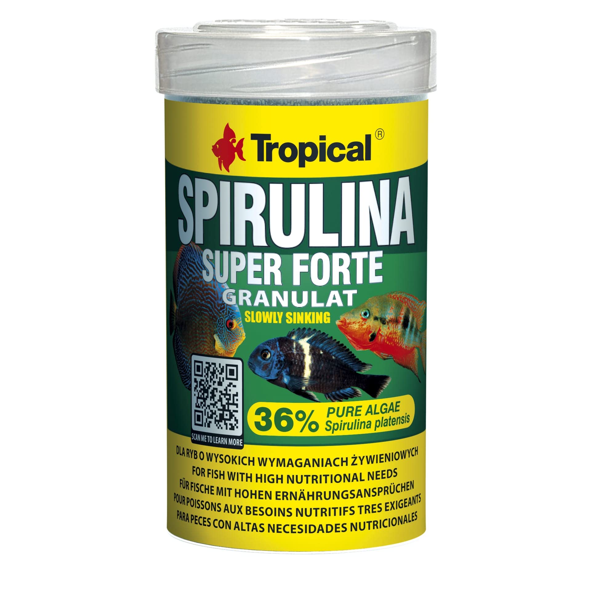 Tropical Super spiru Lina Forte granulado Forro con 36% spiru Lina (plat Ensis Porcentaje), 1er Pack (1 x 100 ml)