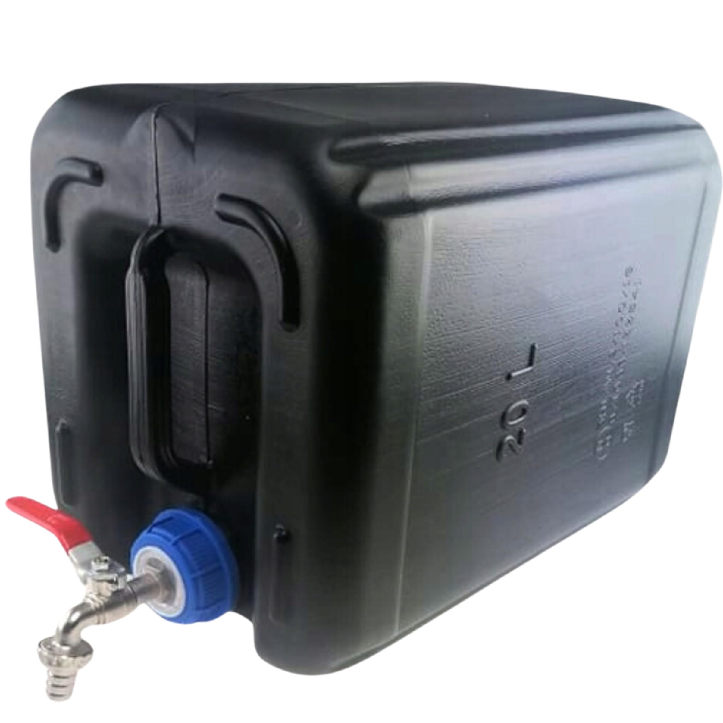 Anwicar Bidon D'Eau Avec Robinet 20L - Réservoir D'Eau Camping Jerricane Noir Pour Eau Potable