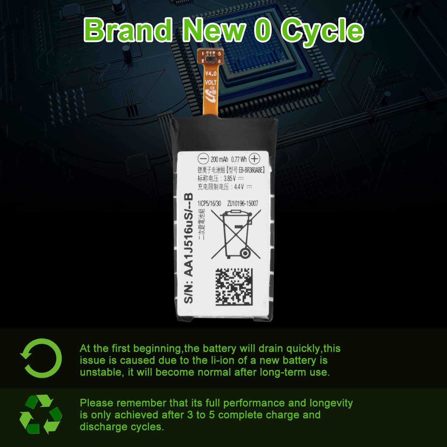 WUHAO Replacement Battery EB-BR360ABE Battery for Pakistan Ubuy