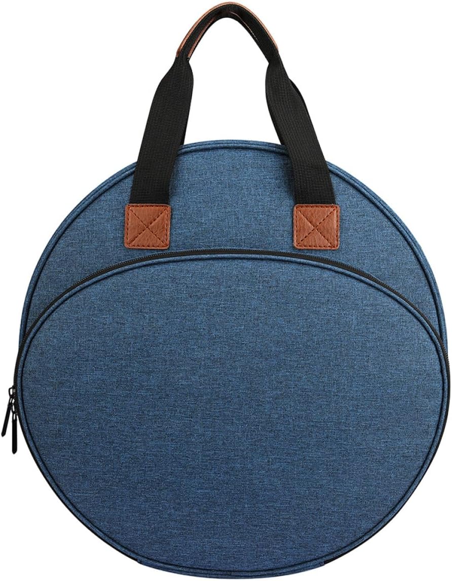 TEHAUX Embroidery Tool Kit Handbag Multi-Pocket Sewing Storage Bag for Craft Supplies Embroidery Kit Carrier Handle for Knitting and Crochet Accessories