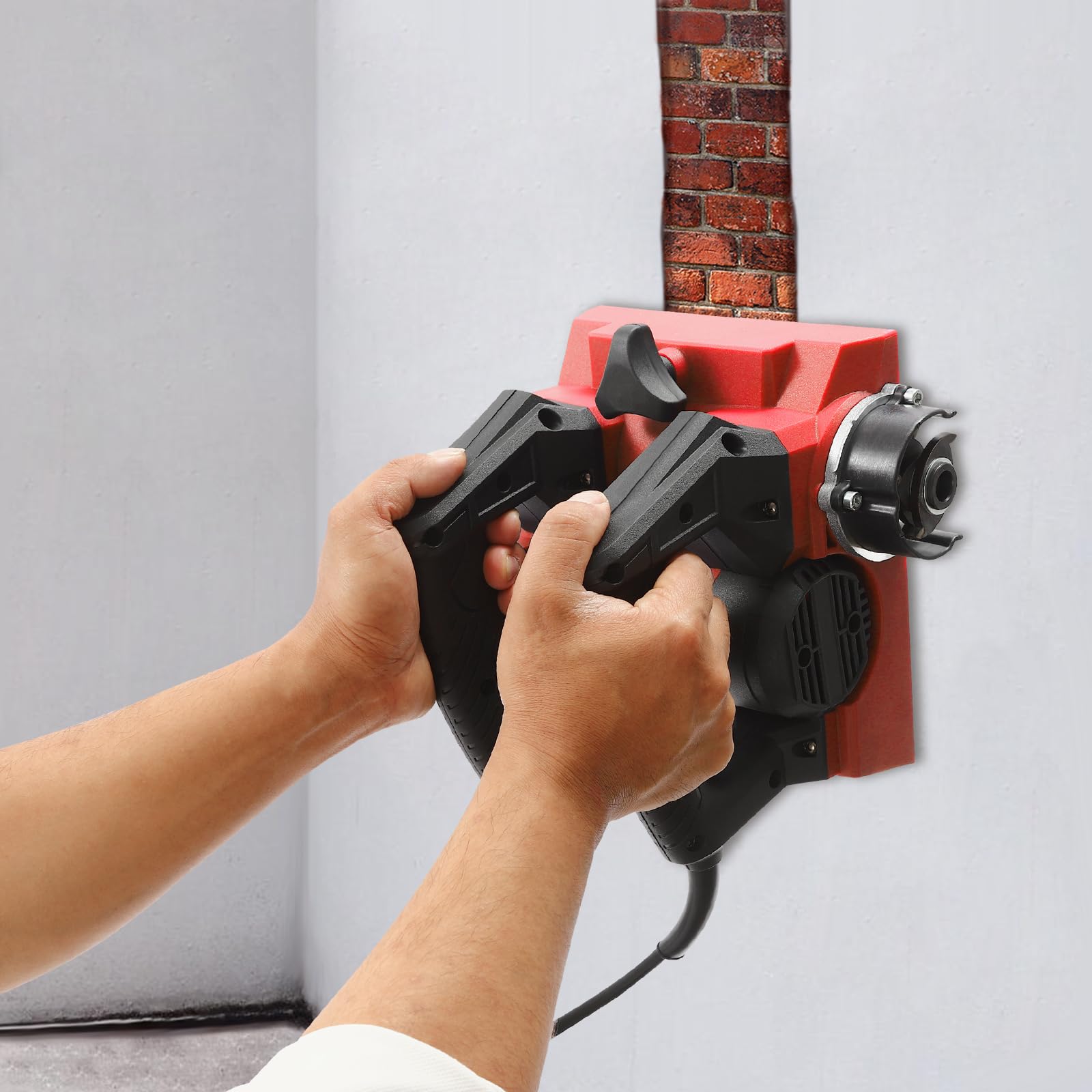 Pala elettrica da parete, 1300 W, piallatrice elettrica da parete, 1000 – 4000 giri/min, piallatrice elettrica da parete, profondità regolabile 1-4 mm, con cavo di alimentazione da 3 m, cassetta degli