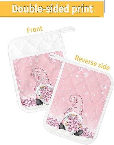 Miniatura 2 de Christmas 5Pcs Pot Holders for Kitchen, Non Slip & Heat Insulation Terry Cloth Potholder Set with Pocket, Thick Hot Pad Oven Mitts Trivet Coaster