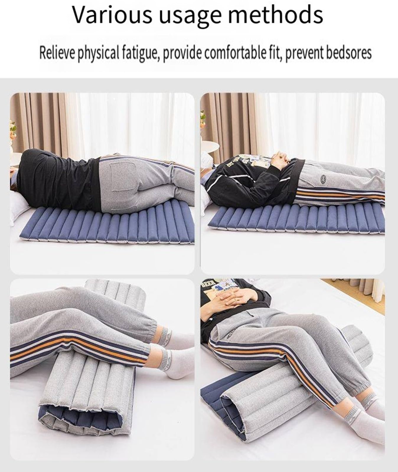 Coussin Anti Escarres Fessier Médical Personnes Âgées Handicapées,Matelas À Pression Alternée Pour Patients Alités De Longue Durée,Matelas Anti-Pression,Matelas Soins Hospitaliers C,L120×W70cm