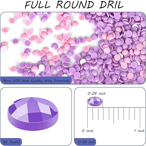 Miniatura 7 de SKRYUIE Kits de pintura de diamantes para sillas 5D Lakeside - Kits de arte de diamantes para adultos paisaje, taladro redondo completo, punto de