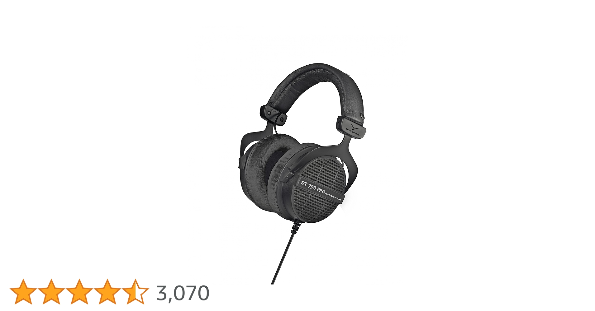 beyerdynamic DT990PRO Black Edition 250Ω beyerdynamic DT 990 PRO 250 ohm Studio Headphones (Ninja