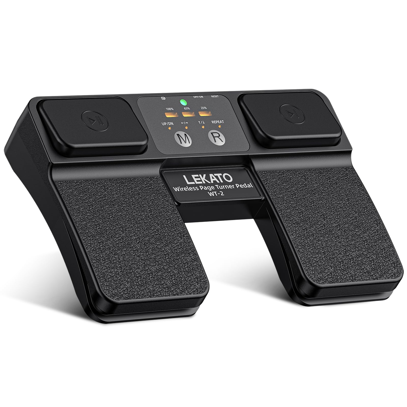 LEKATO Bluetooth Page Turning Pedaal, Draadloze Page Turner, Oplaadbare