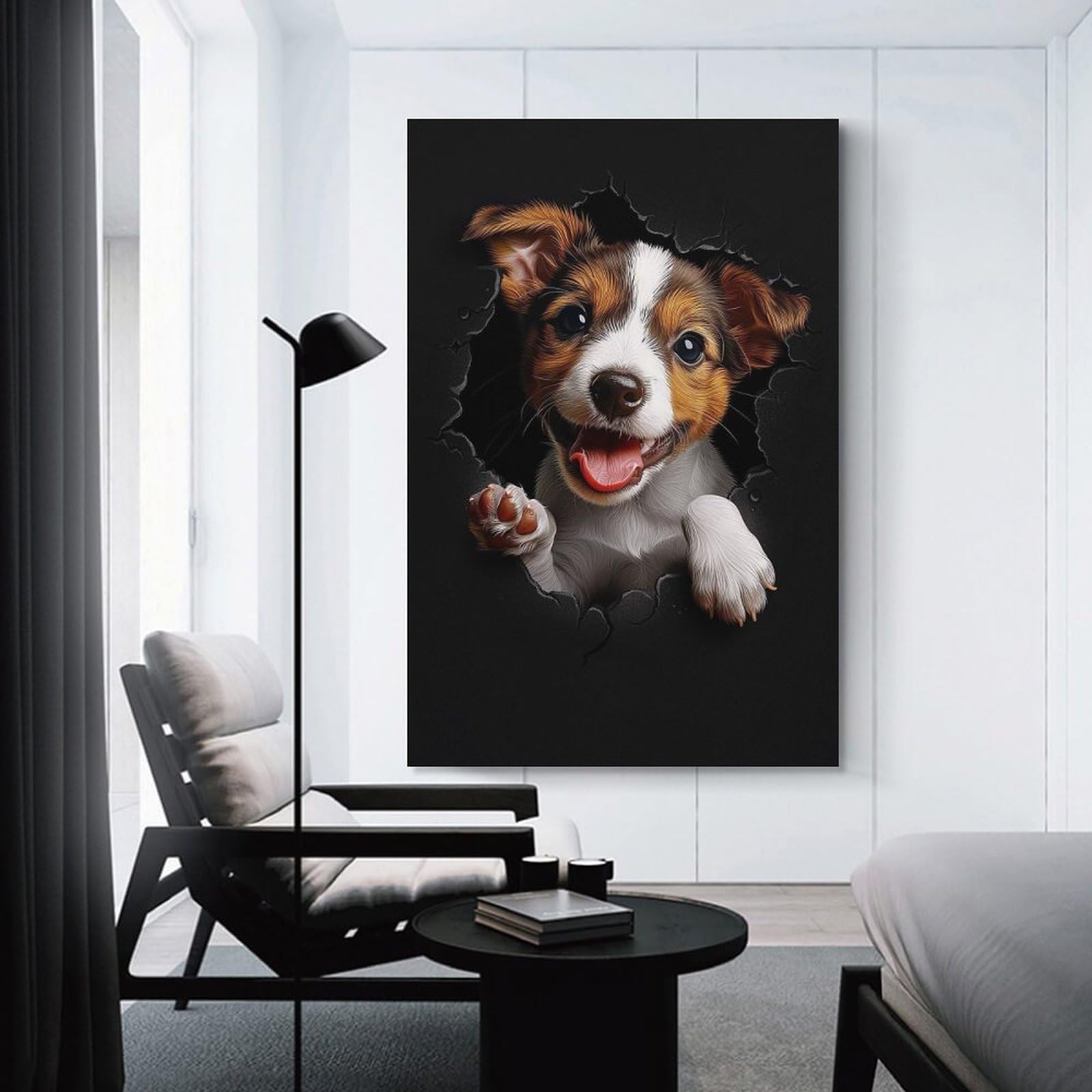 Junmoney Jack Russell Home Decor Wall Art, 08x12inch(20x30cm), for Home, Office, Studio Or Guest Room, An Adaptable Decor Piece for Home Use
