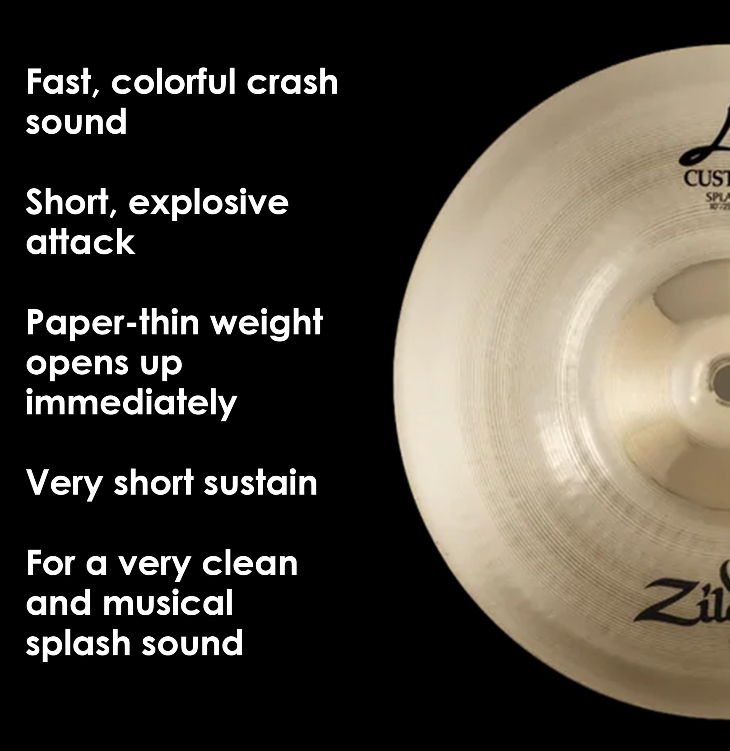 Amazon.co.jp: ジルジャン スプラッシュシンバル Aカスタム 6インチ
