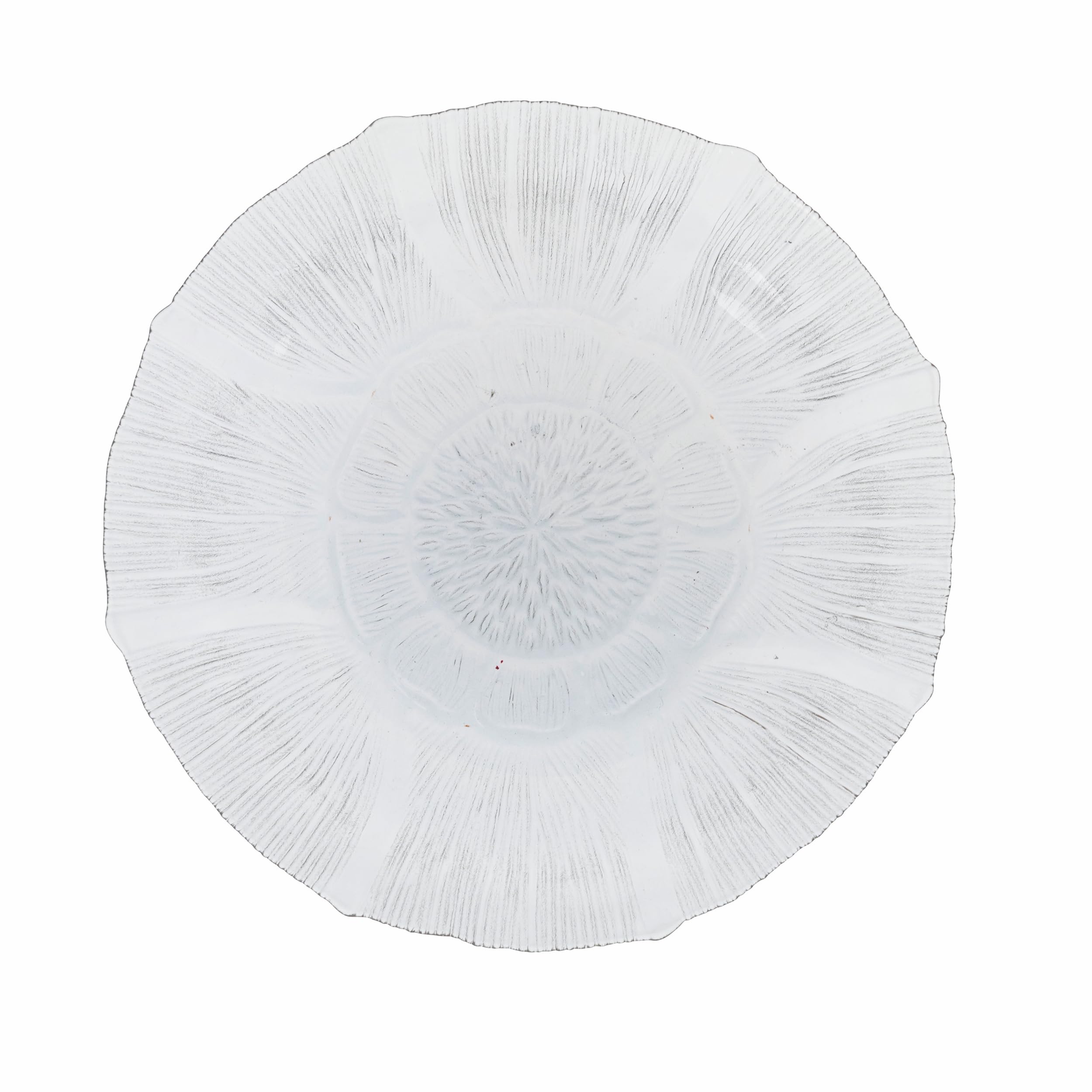 Villa d’Este Home Tivoli Imperial Set of 6 Saucers Diameter 15.5 cm Glass