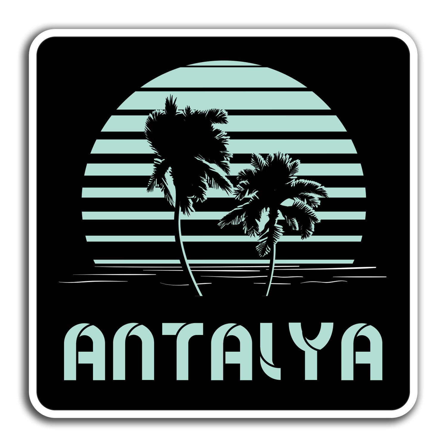 2 x 10cm Antalya Turkey Vinyl Stickers - Travel Sticker Laptop Luggage #23937 (10cm Tall)