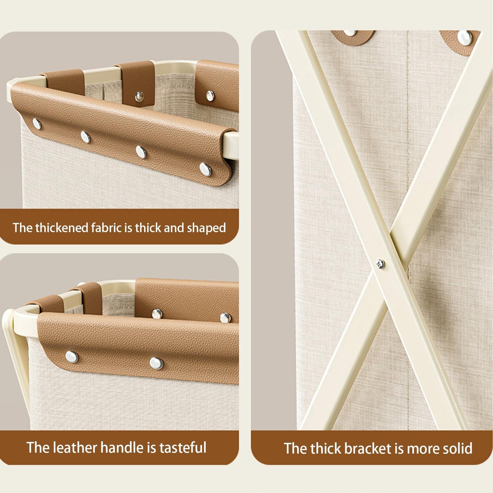 Cesta de lavandería para dormitorio, cesta de almacenamiento de ropa