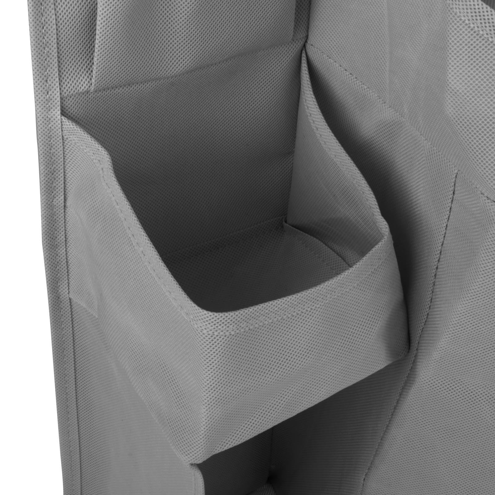 Organizador Colgante para Pañales Y Accesorios de Bebé con 13 Bolsillos Y Estanterías Profundas Fabricado en Tela No Tejida Diseño Práctico Y Durader, Gris Oscuro, tal como se describe