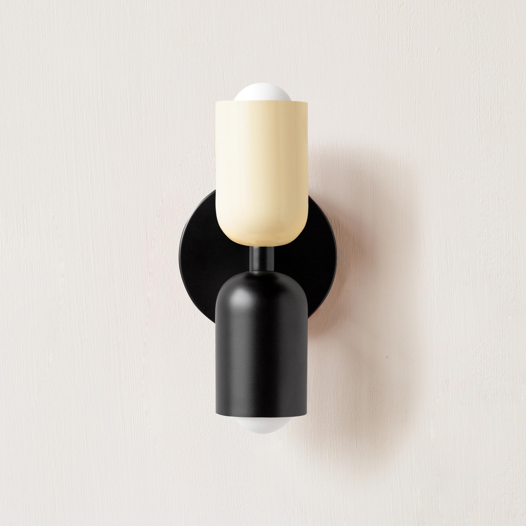 KHUKHU E26 Nordic Double Head Bedroom Bedside Wall Lamp Modern Simple Color Living Room Background Wall Aisle Entrance Wall Lamp(Cold Light,P)