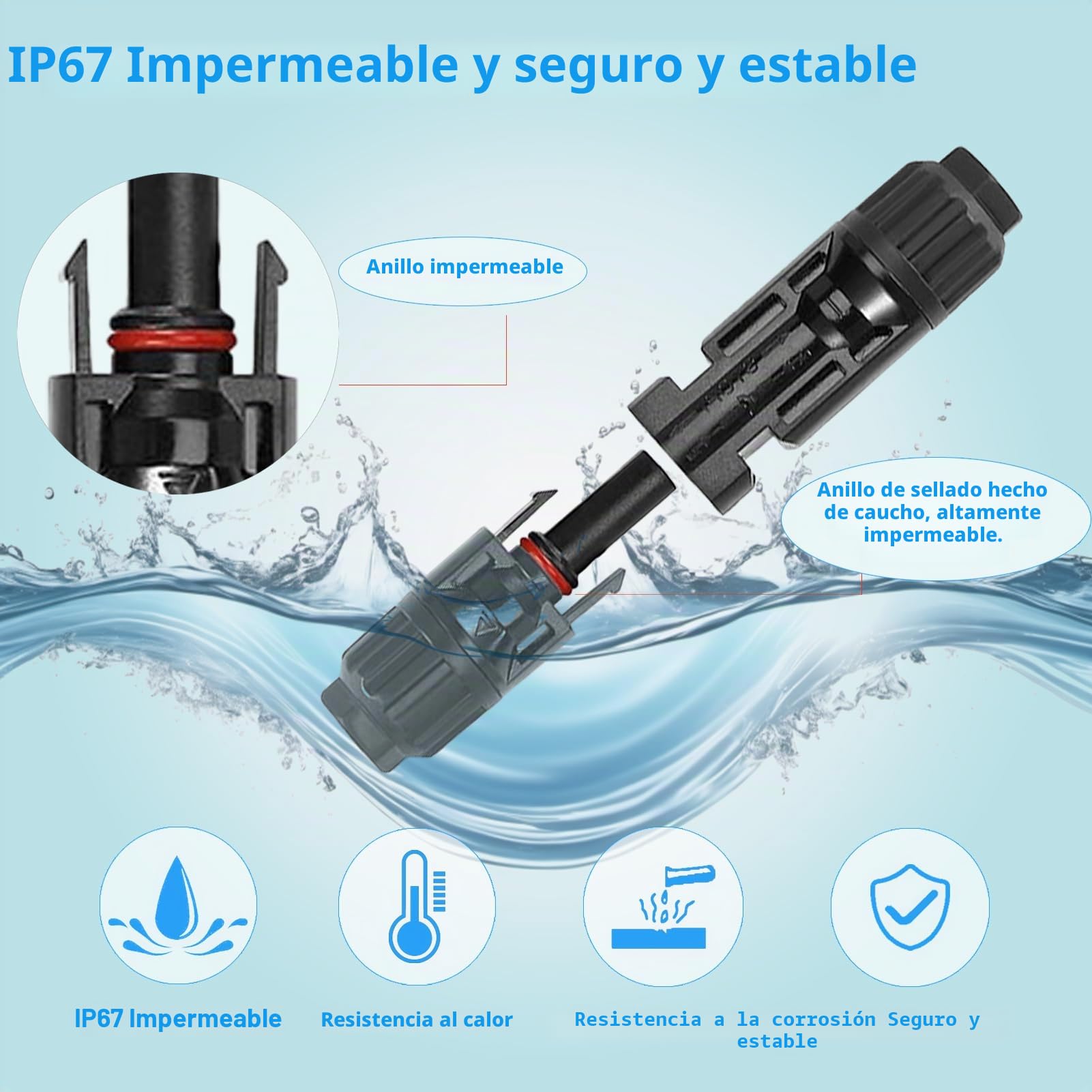 Set Crimpadora Solar para Cables PV 2,5/4/6 mm² con Conectores Fotovoltaicos