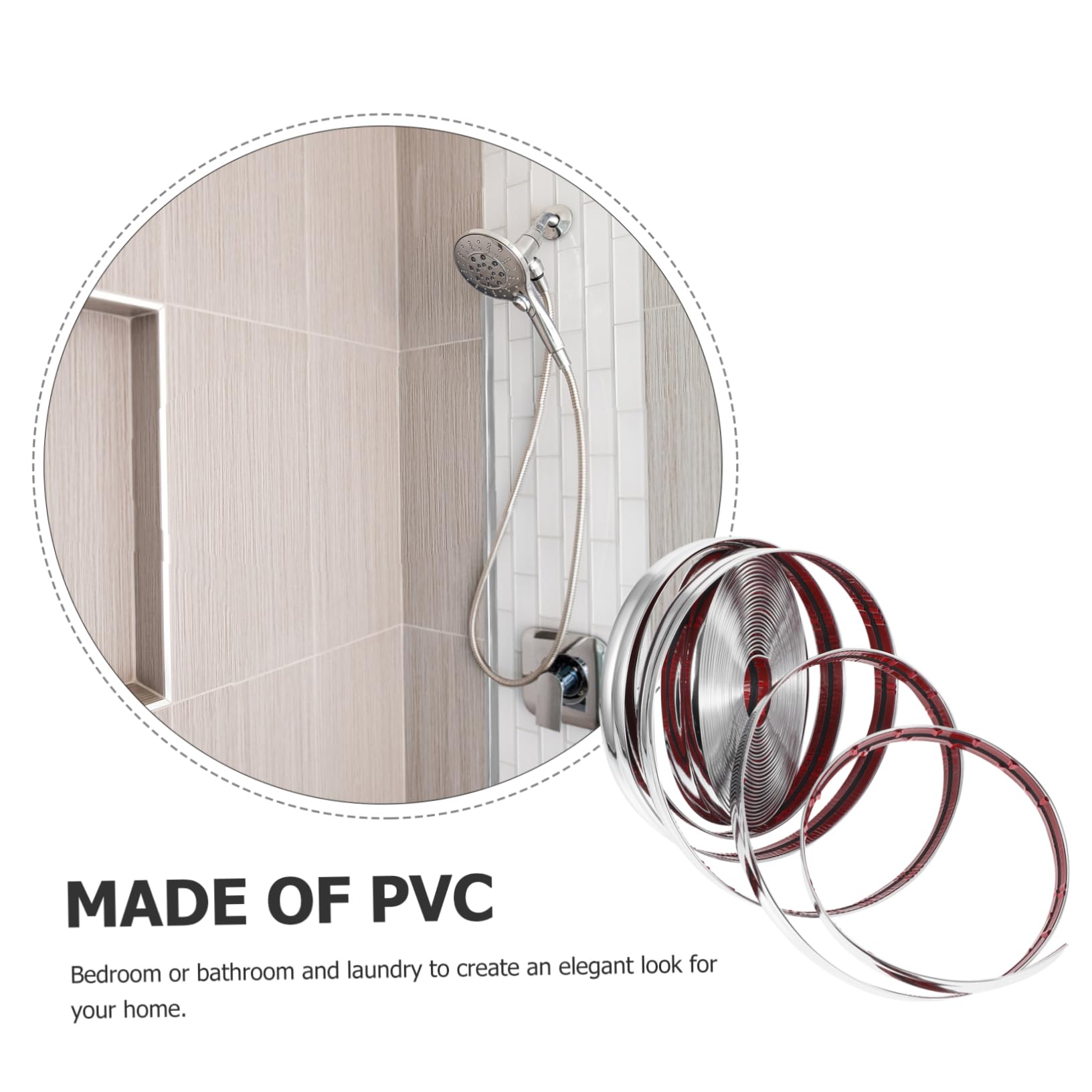 Moldura De Esquina Autoadhesiva De Pvc Para Pared 10 Metros De Longitud 2 Cm De Ancho Plata Fácil De Aplicar Flexible Adecuado Para Protección De Esquinas Casa
