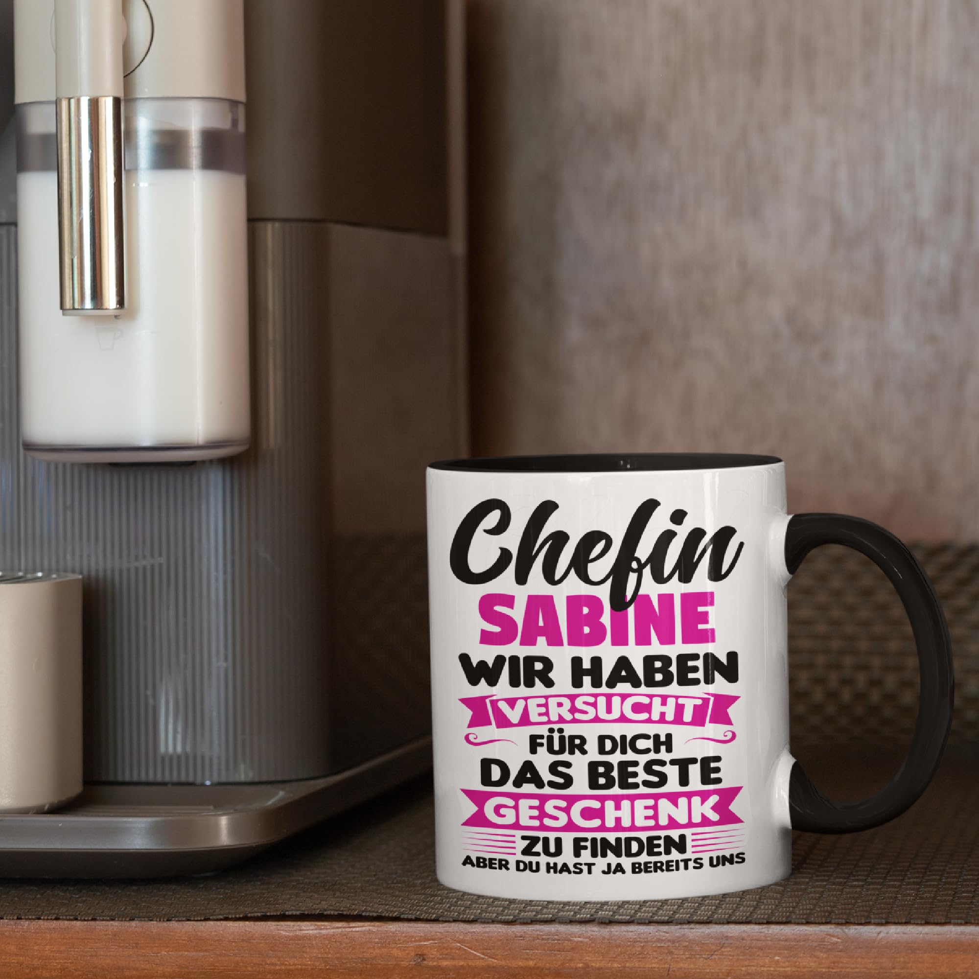 Lustige Chefin Tasse Mit Spruch – „Wir Haben Versucht Das Beste Geschenk Zu Finden“ – Geschenk Für Teamleiterin & Vorgesetzte