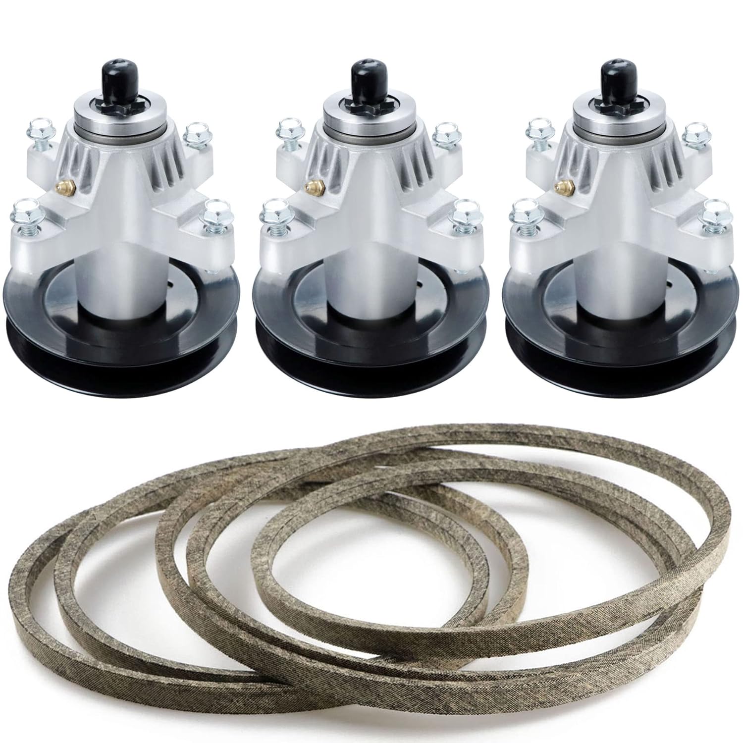 54 Inch Deck Rebuild Kit Fit for Cub Cadet SLT1554 (Only Model 13AK11BK009 13AK11BK010), SLTX 1054 SLT-5400 (13AP62TK090)-2008, with 3 Spindles 618-04126 918-04125, 1 Belt 754-0642 with 138 5/8 Inch